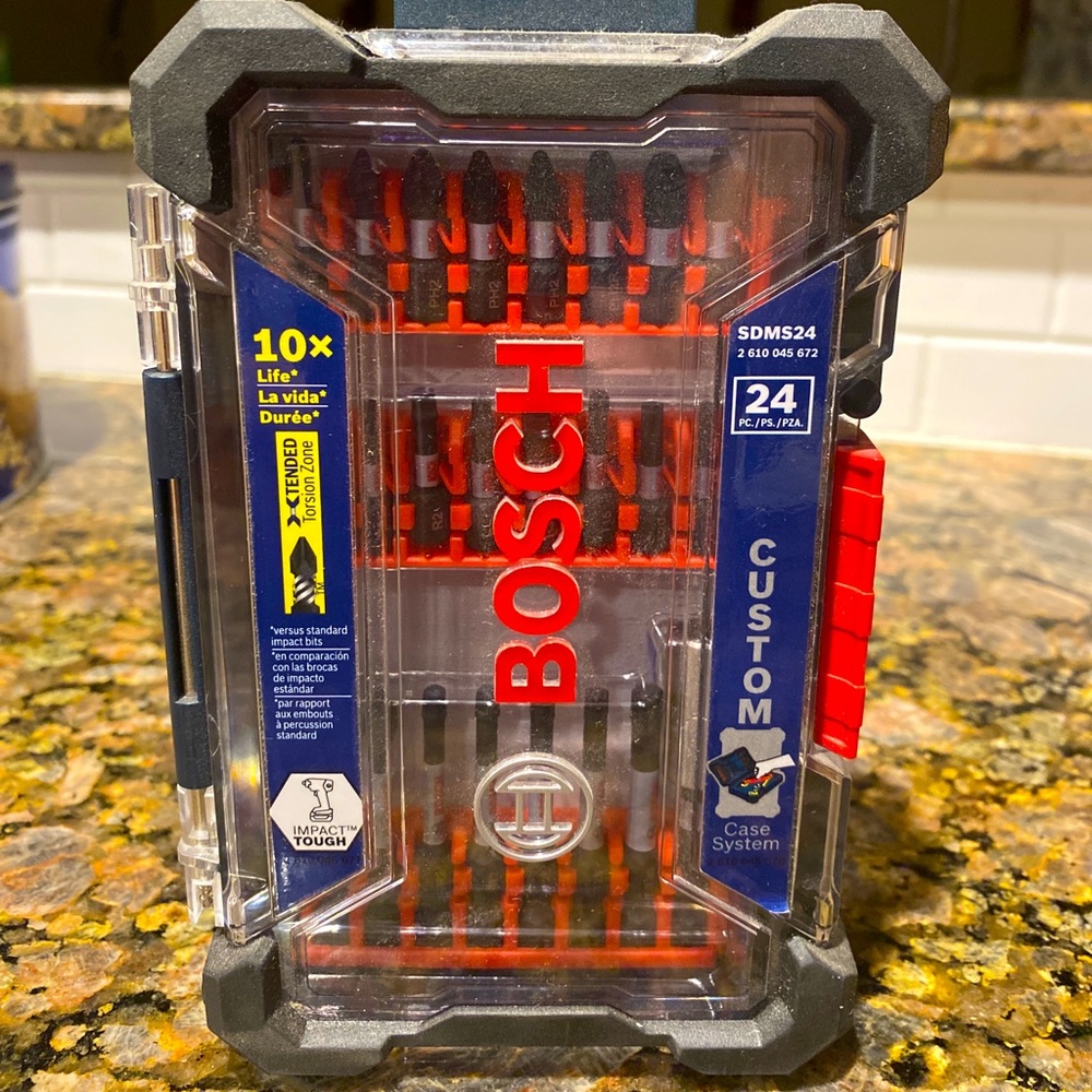 BOSCH SDMS24 Screwdriver Bit Set,Steel,24 pcs.